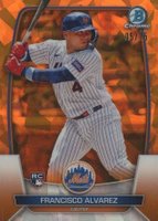 2023 Bowman Chrome Sapphire Edition #35 Francisco Alvarez SP-Orange Baseball Card