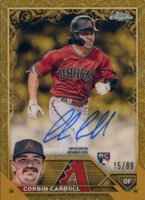 2023 Topps Gilded Collection Topps Chrome Gold Etch Autographs #CGACCA Corbin Carroll Baseball Card
