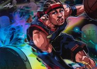 2023 Leaf Web Exclusives #53 Allen Iverson Anime Nation Basketball Card