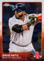 2015 Topps Chrome #124 David Ortiz Batting Baseball Card