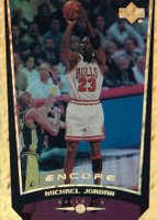 1998 Upper Deck Encore #94 Michael Jordan Gold F/X Basketball Card