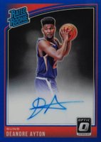 2018 Panini Donruss Optic #157 DeAndre Ayton Autograph-Blue Basketball Card