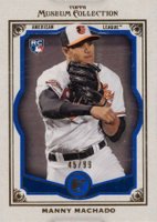 2013 Topps Museum Collection #70 Manny Machado Blue Baseball Card