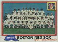 1981 Topps #662 Boston Red Sox Baseball Card