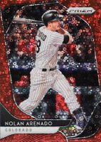 2020 Panini Prizm #230 Nolan Arenado Red Donut Circles Prizm Baseball Card