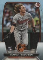2023 Bowman #65 Gunnar Henderson Sky Blue Baseball Card