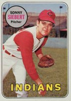 1969 Topps #455 Sonny Siebert Baseball Card