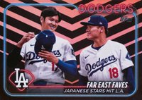 2024 Topps Update #US13 Shohei Ohtani/Yoshinobu Yamamoto Holiday Baseball Card