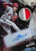 2018 Topps Fire Autograph Patch #FAPSO Shohei Ohtani Baseball Card