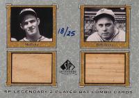2001 SP Legendary Cuts Bat Combo #MO-BT Bill Terry/Mel Ott Baseball Card
