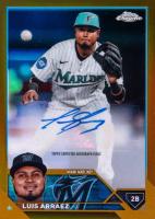 2023 Topps Chrome Update Autograph #ACLAR Luis Arraez Gold Baseball Card