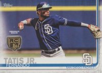 2020 Topps Rookie Card Retrospective RC Logo Medallion Manufactured Relics #RCRFT Fernando Tatis Jr. Baseball Card