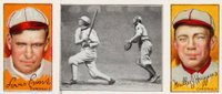 1912 Hassan Triple Folders # Sullivan puts up a high One Evans/Huggins Baseball Card