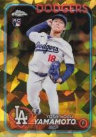 2024 Topps Chrome Sapphire #553 Yoshinobu Yamamoto Gold Baseball Card