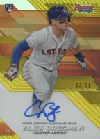 2017 Bowman's Best Best of 2017 Autograph #B17AB Alex Bregman Gold Refractor Baseball Card