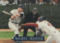 1992 Pinnacle Mickey Mantle #16 Series Star Baseball Card