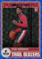 2023 Panini NBA Hoops #297 Scoot Henderson Hyper Blue Basketball Card