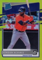 2020 Panini Donruss Optic #45 Yordan Alvarez Lime Green Baseball Card