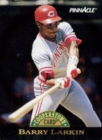 1993 Pinnacle Cooperstown #26 Barry Larkin Dufex Baseball Card