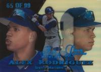 1999 Flair Showcase #14 Alex Rodriguez Row 3 Baseball Card