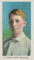 1910 Sporting Life # Eddie Collins Blue Background Baseball Card