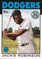 2021 Topps 1986 Topps Baseball 35th Anniversary #88 Jackie Robinson Baseball Card