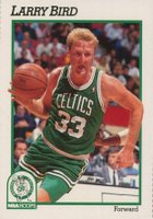 1991 Hoops Team Night Sheets # Larry Bird Perforated Basketball Card