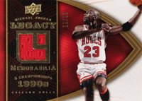 2008 Upper Deck Jordan Legacy Memorabilia #MJ-12 Michael Jordan Basketball Card