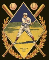 1910 Notebook Covers Color # Tris Speaker Baseball Card