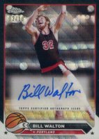 2023 Topps Chrome Topps Chrome Autographs #CGBW Bill Walton Black Wave Refractor Basketball Card