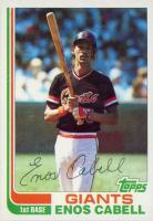1982 Topps #627 Enos Cabell Baseball Card