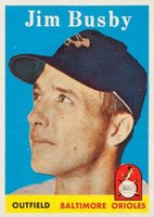 1958 Topps #28 Jim Busby Baseball Card