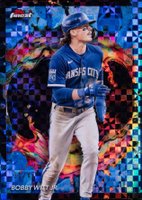 2024 Topps Finest #264 Bobby Witt Jr. Blue Checkerboard Refractor Baseball Card