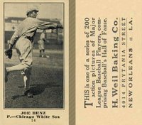 1916 Weil Baking Co. #14 Joe Benz Baseball Card