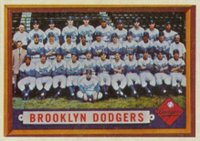 1957 Topps #324 Brooklyn Dodgers Baseball Card