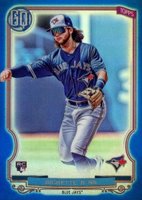 2020 Topps Gypsy Queen Gypsy Queen Chrome Box Toppers #17 Bo Bichette Blue Refractor Baseball Card