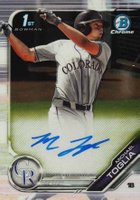 2019 Bowman Draft Chrome Draft Picks Autograph #CDAMT Michael Toglia Baseball Card