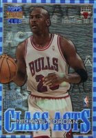 1996 Stadium Club Class Acts #CA1 Jerry Stackhouse/Michael Jordan Refractor Basketball Card