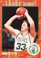 1991 Hoops Larry Bird Video # Larry Bird Basketball Card