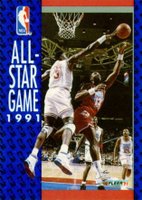 1991 Fleer #236 All-Star Game Unstoppable Force vs. Unbeatable Man Basketball Card