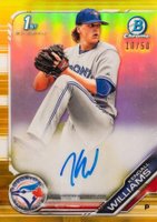 2019 Bowman Draft Chrome Draft Picks Autograph #CDAKW Kendall Williams Gold Refractor Baseball Card