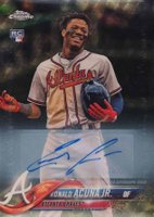 2018 Topps Chrome Update #HMT25 Ronald Acuna Jr. Autograph-Superfractor 1/1 Baseball Card