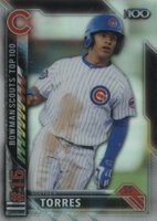 2016 Bowman Scouts' Top 100 #BTP15 Gleyber Torres Baseball Card