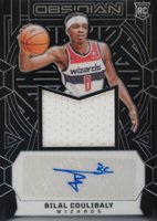 2023 Panini Obsidian #215 Bilal Coulibaly Jersey Autograph Basketball Card