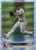 2022 Topps Chrome #200 Mike Trout Prism Refractor Baseball Card