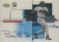 2000 Upper Deck Evolve #ES-5 Barry Bonds Autograph Baseball Card