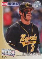 2011 Juco World Series # Bryce Harper Black Jersey 1/1 Baseball Card