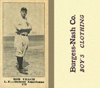 1916 Burgess-Nash Co. #179 Bob Veach Baseball Card
