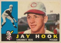 1960 Topps #187 Jay Hook Baseball Card