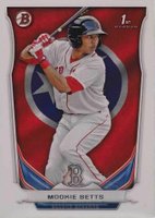 2014 Bowman Prospects  #BP109 Mookie Betts Hometown Baseball Card
